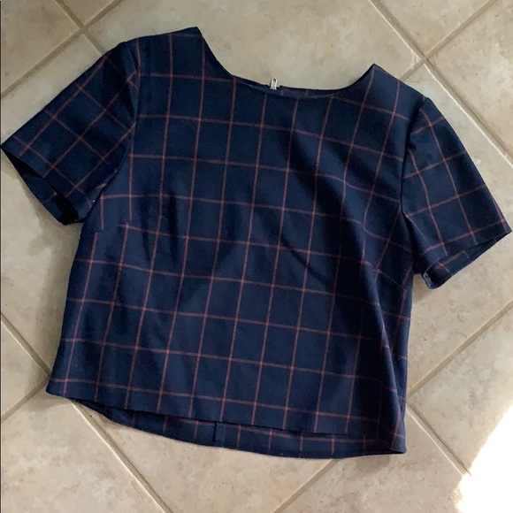 Navy crop top - Picture 2 of 4